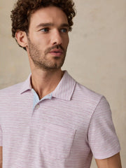 Short-Sleeve Breeze Polo - Orchid Wake Stripe
