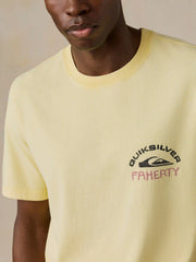 Faherty x Quiksilver Heavy Wash Tee - Bright Sun