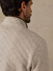Epic Quilted Fleece Pullover - Oatmeal Melange
