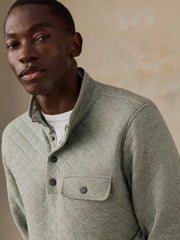 Epic Quilted Fleece Pullover - Pine Rock Heather
