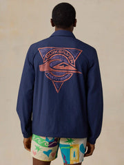 Faherty x Quiksilver Coaches Jacket - Huntington Navy
