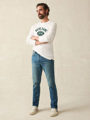 Notre Dame Sunwashed Organic Crew - White