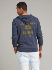 Notre Dame Sunwashed Organic Hoodie - Blue Nights