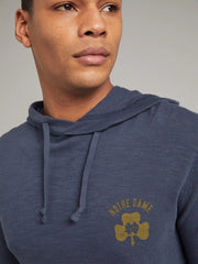 Notre Dame Sunwashed Organic Hoodie - Blue Nights