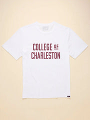 College of Charleston Sunwashed Tee - White