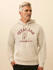 Texas A&M High Standard Fleece Hoodie - Antique Ivory Heather