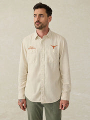 University of Texas Tried & True Chambray Workshirt - Coastal Cream