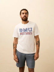 Southern Methodist University Sunwashed Regenerative Pocket Tee - White