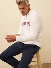Harvard Sunwashed Organic Hoodie - White