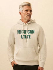 Michigan State High Standard Fleece Hoodie - Antique Ivory Heather