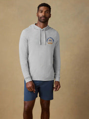 NY Knicks Sunwashed Organic Hoodie - Light Grey Heather