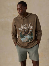 Faherty x Parks Project Rocky Mountains Sunwashed Organic Hoodie - Timber