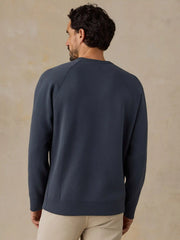 Faherty x Parks Project Great Lakes High Standard Fleece Crewneck - Blue Nights