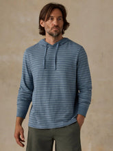 Sunwashed Organic Hoodie - Marine Rock Stripe