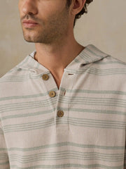 Oasis Hoodie - Sage Beach Stripe