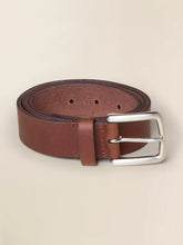 Mens Leather Belt - Saddle Brown