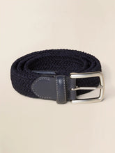 Mens Stretch Woven Belt - Navy