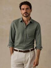 Laundered Oxford Shirt - Ridge Olive