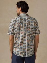 Faherty x Parks Project Short-Sleeve Breeze Shirt - Sand Parks Tile