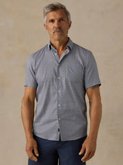Short-Sleeve Movement™ Monterey Shirt - Navy Sundial Bloom