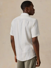 Short-Sleeve Breeze Shirt - River Shore Stripe