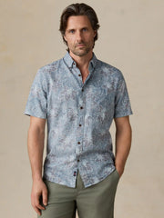 Short-Sleeve Breeze Shirt - Stormy Sea Lotus