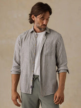 Palmetto Shirt - Cloud Marine Stripe
