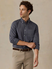 Long-Sleeve Weightless Cotton Shirt - Abyss Navy