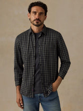 Coastline Knit Shirt - Charcoal Sage Check