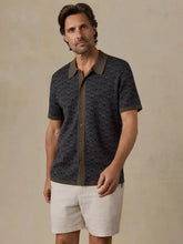 Short-Sleeve Sweater Shirt - Inland Palm Mosaic