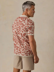 Short-Sleeve Sweater Shirt - Sienna Sky Tropical