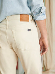 Slim Straight Denim (34") - Stone