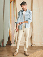 Slim Straight Denim (34") - Stone