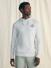 College of Charleston Sunwashed Organic Hoodie - Light Heather Grey