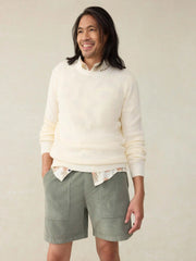 Corduroy Drawstring Utility Short - Coastal Sage