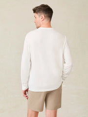 Long-Sleeve Sunwashed Tee - White