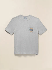 University of Virginia Sunwashed Pocket Tee - Granite Heather