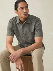 Short-Sleeve Hermosa Shirt - Olive Frond