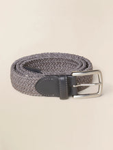Mens Stretch Woven Belt - Grey
