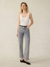 Slim Straight Sunwashed Denim - Washed Black