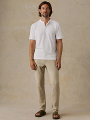 Stretch Terry 5-Pocket Athletic Fit Pant - Stone