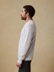Sunwashed Organic Crew - Light Grey Heather