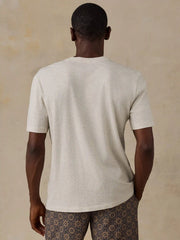 Short-Sleeve Sunwashed V-Neck Tee - Island Dune Heather