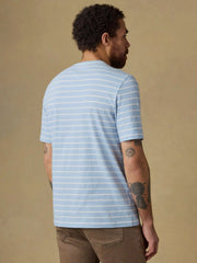 Sunwashed Regenerative Tee - Bermuda Sail Stripe