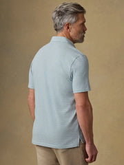Sunwashed T-Shirt Polo - Dune Stripe Mist
