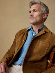Suede Studio Jacket - Golden Chestnut