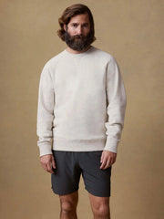 High Standard Fleece Crewneck - Antique Ivory Heather