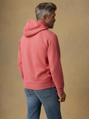 High Standard Fleece Hoodie - Coral Red