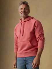 High Standard Fleece Hoodie - Coral Red