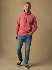 High Standard Fleece Hoodie - Coral Red